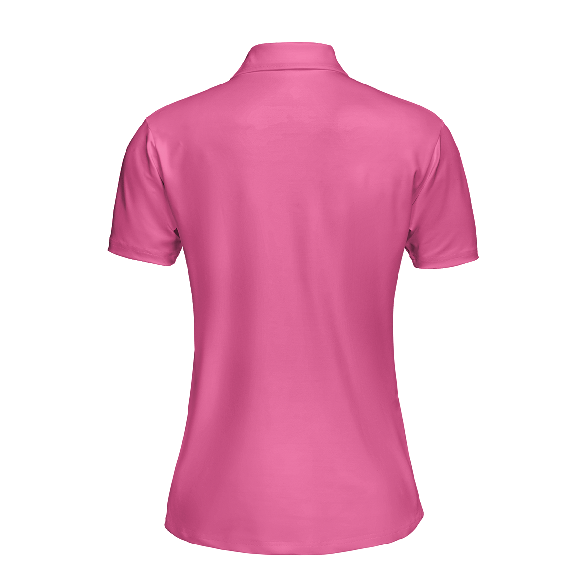 Bowling Girl Skull Short Sleeve Women Polo Shirt, Pink Skull Pattern Bowling Shirt For Female Players