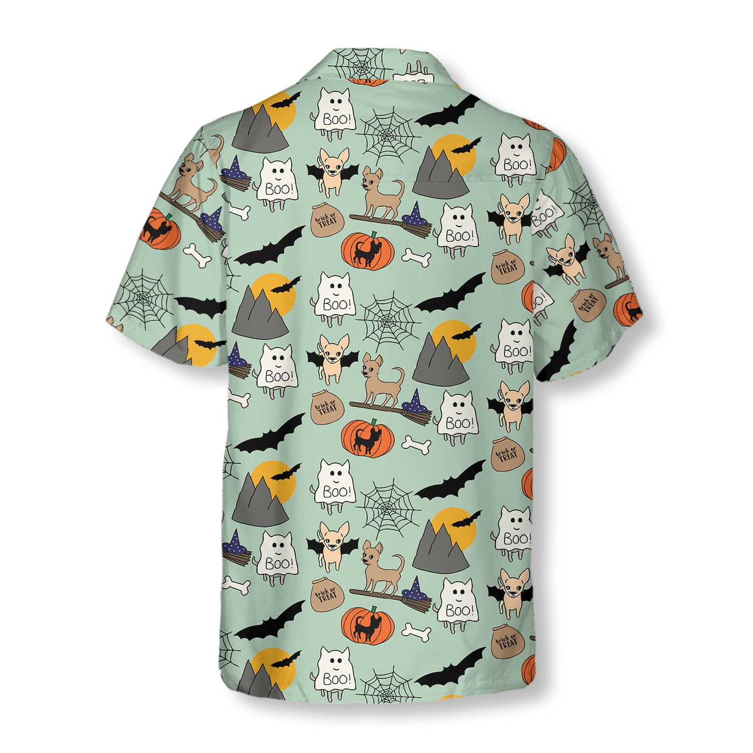 Halloween Chihuahua Shirt For Men Hawaiian Shirt