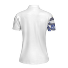 Bluebonnet Golf Short Sleeve Women Polo Shirt, Floral Texas Golf Shirt For Ladies