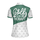 Golf Is My Therapy Golf Short Sleeve Women Polo Shirt