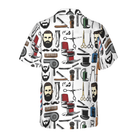 Barbershop Haircut & Shave Tools Hawaiian Shirt