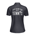 Tennis Life Shirt For Womens Short Sleeve Women Polo Shirt