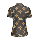 Women's Riding Polo Equestrian Short Sleeve Women Polo Shirt