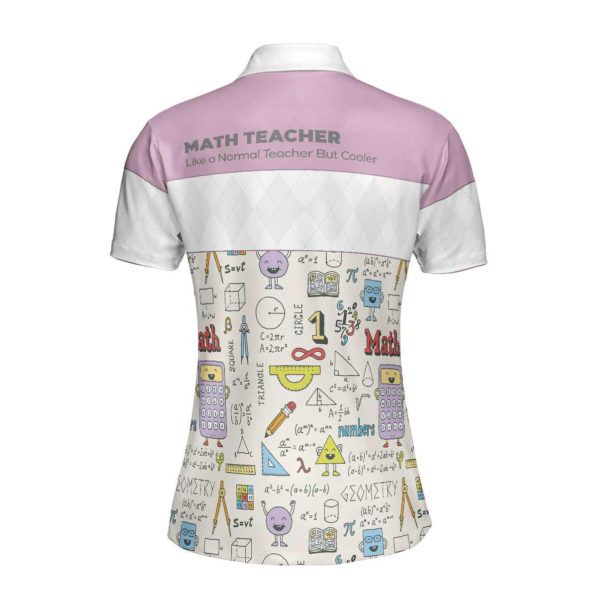 Math Teacher Short Sleeve Women Polo Shirt