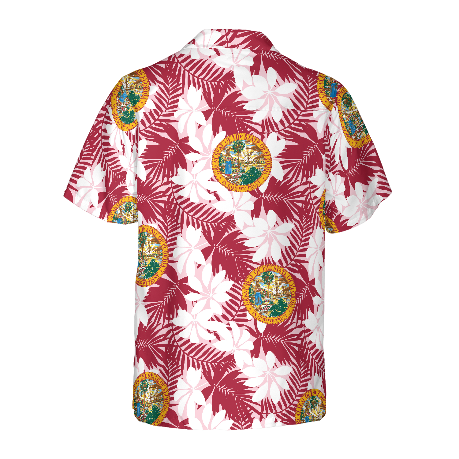 Florida Flag Seamless Pattern USA Hawaiian Shirt