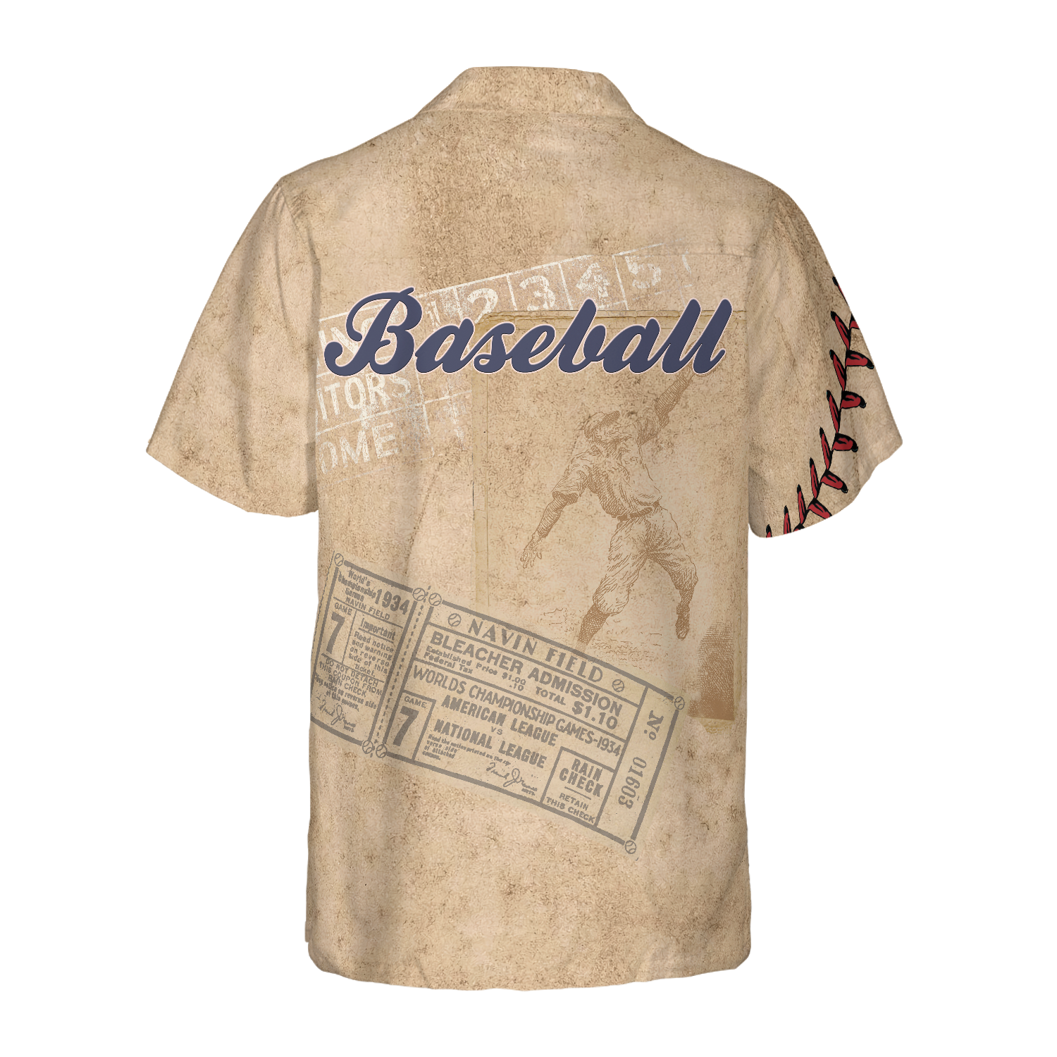 Baseball National League Hawaiian Shirt