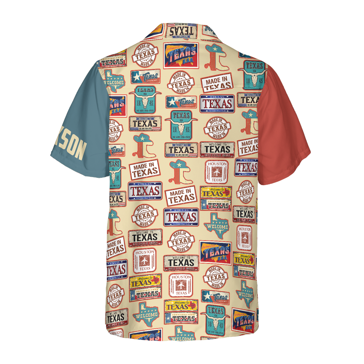 Texas Plates Signs Custom Hawaiian Shirt, Unique Texas Shirt For Texas Lovers
