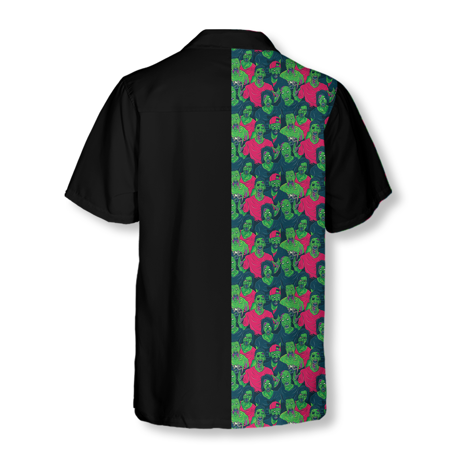Halloween Zombie Walking Out Hawaiian Shirt