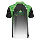 High Maintenance Weed Polo Shirt, Green Weed Polo Shirt For Men, Black Tie Dye Weed Pattern Shirt Design