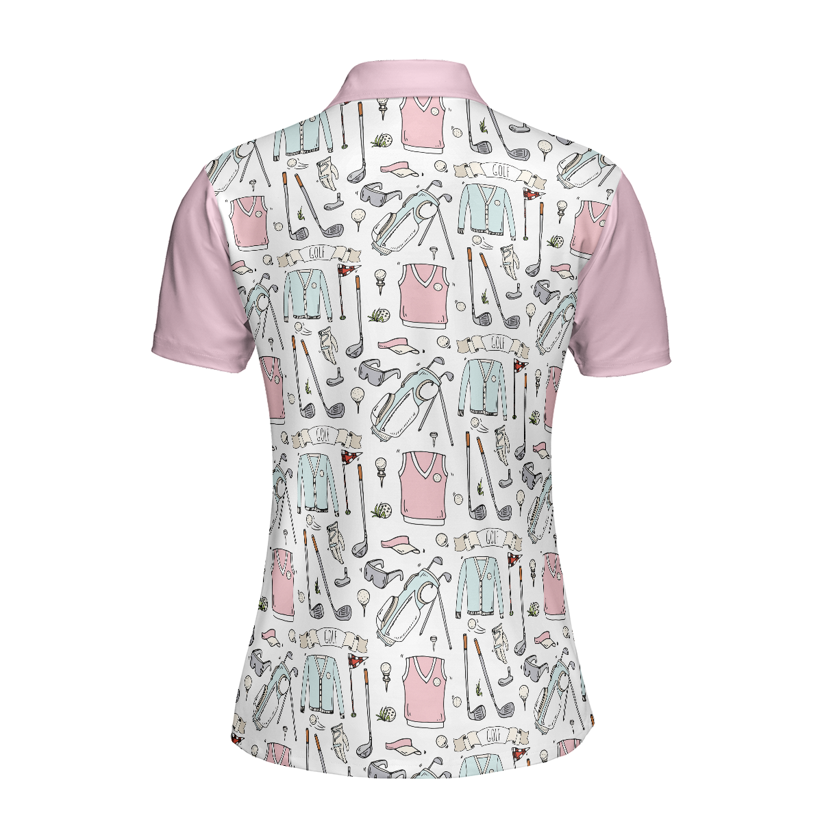 Golf Life In Pink V2 Short Sleeve Women Polo Shirt