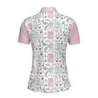 Golf Life In Pink V2 Short Sleeve Women Polo Shirt