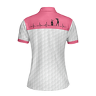 Golf Is My Heart Pink Golf Short Sleeve Women Polo Shirt