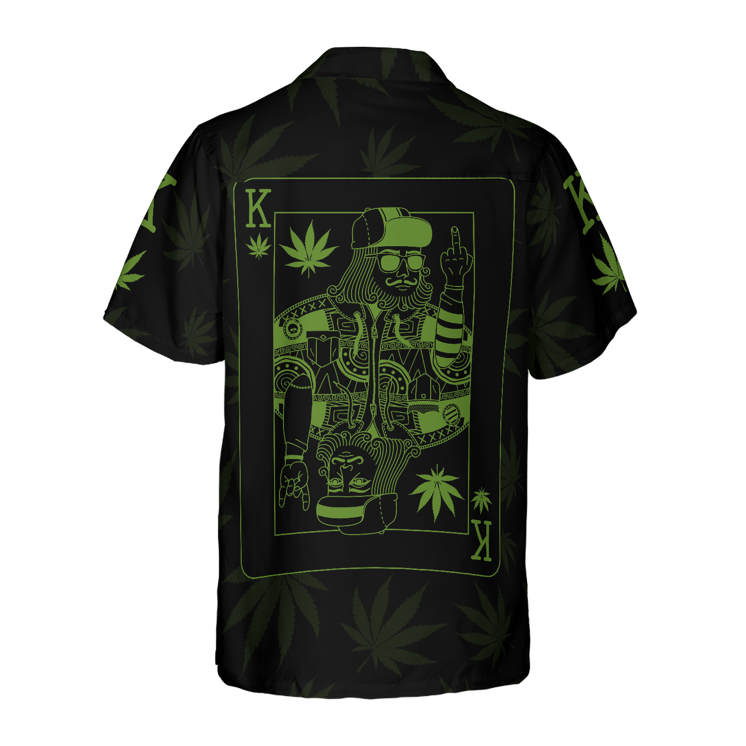 Dope Marijuana King Card Hawaiian Shirt