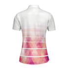 Girl Swinging Golf Club Short Sleeve Women Polo Shirt