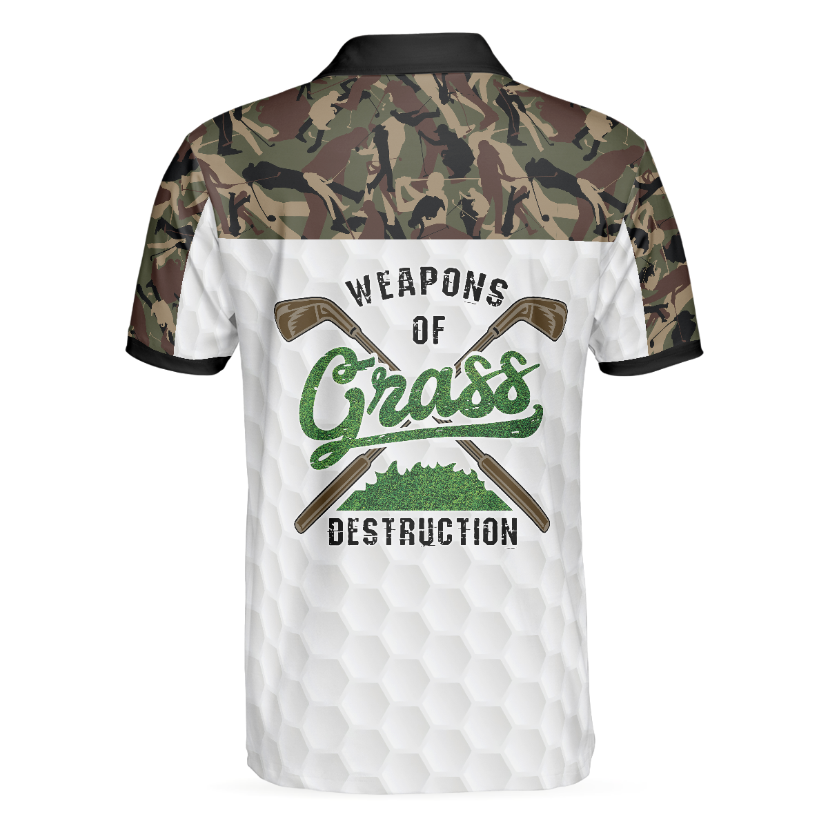 Weapon Of Grass Destruction Golf Polo Shirt, Smart Golf Shirt For Men