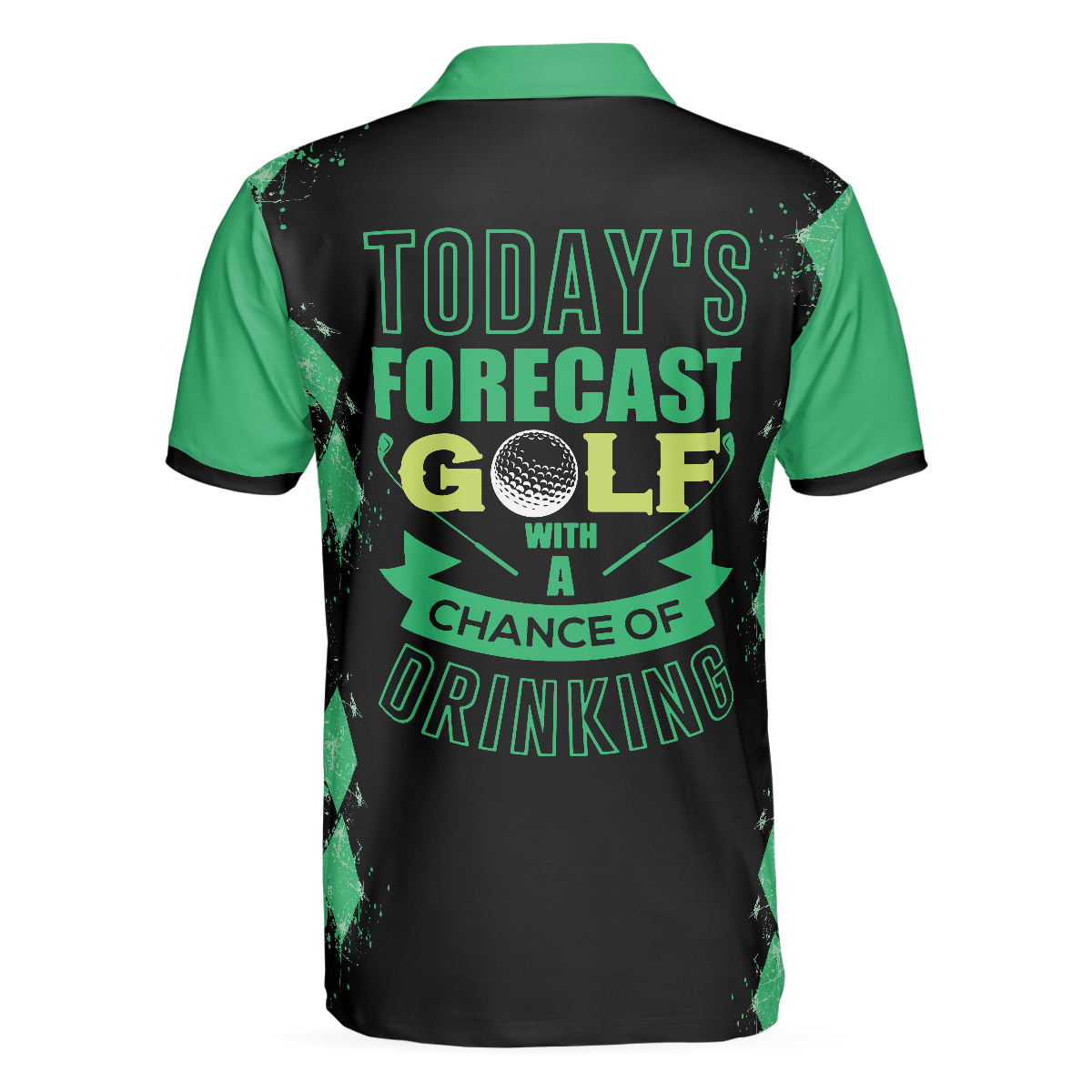Today's Forecast For Zombie Golfer Golf Polo Shirt, Smart Golf Shirt For Men