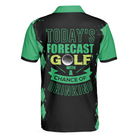 Today's Forecast For Zombie Golfer Golf Polo Shirt, Smart Golf Shirt For Men