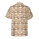 Cute Sloth Seamless Pattern Shirt For Men Hawaiian Shirt