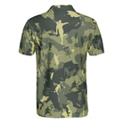 Camouflage Texture Disc Golf Shirt For Men Polo Shirt, Cool Camo Disc Golf Shirt Design For Male Players