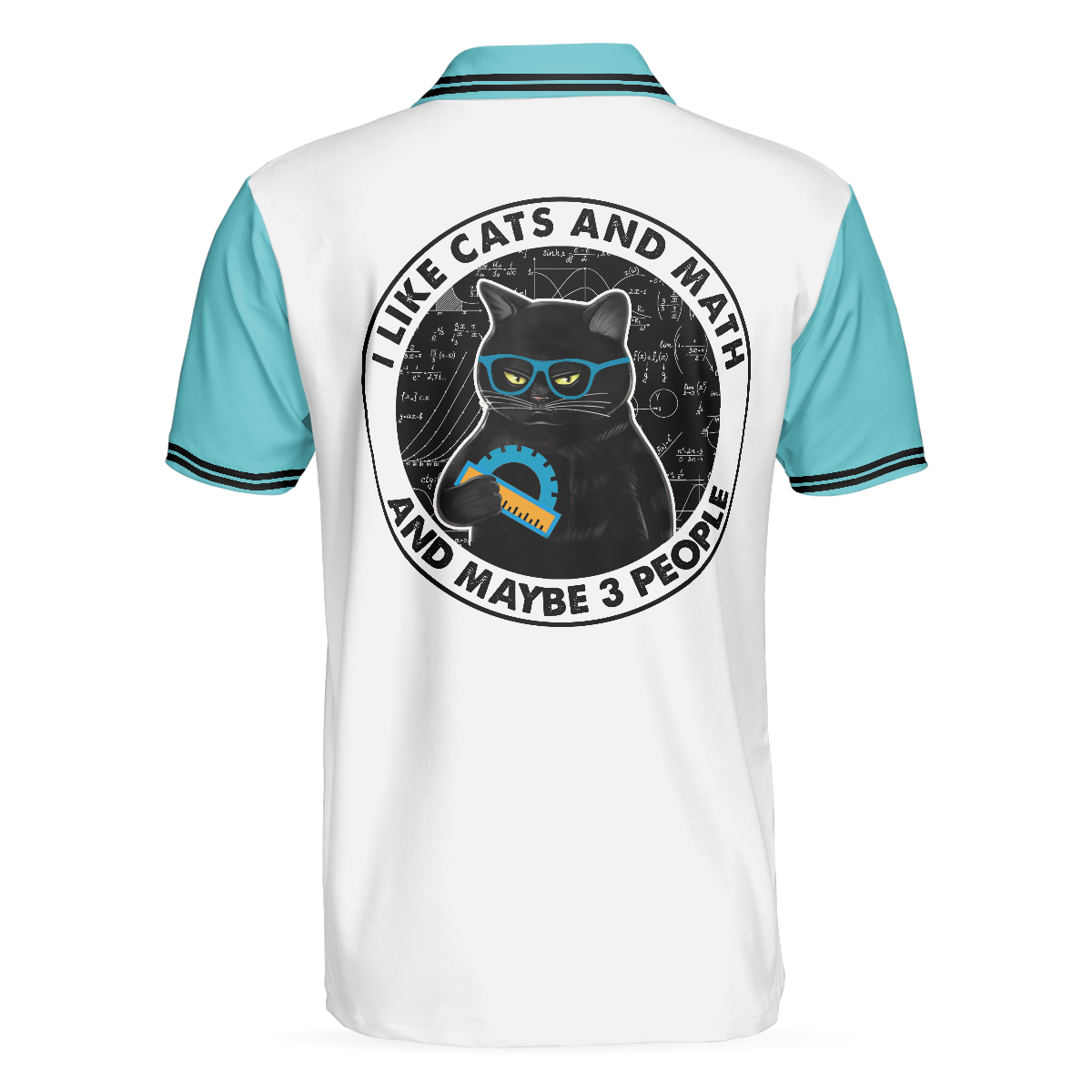 I Like Cats And Math And Maybe 3 People Polo Shirt