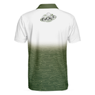 Obsessed With Golf Polo Shirt, White And Green Golf Shirt For Men, Cool Gift For Golfers