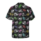 Skulls And Colorful Palm Leaves Hawaiian Shirt