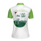 Life Is Better On The Golf Course Golf Short Sleeve Women Polo Shirt