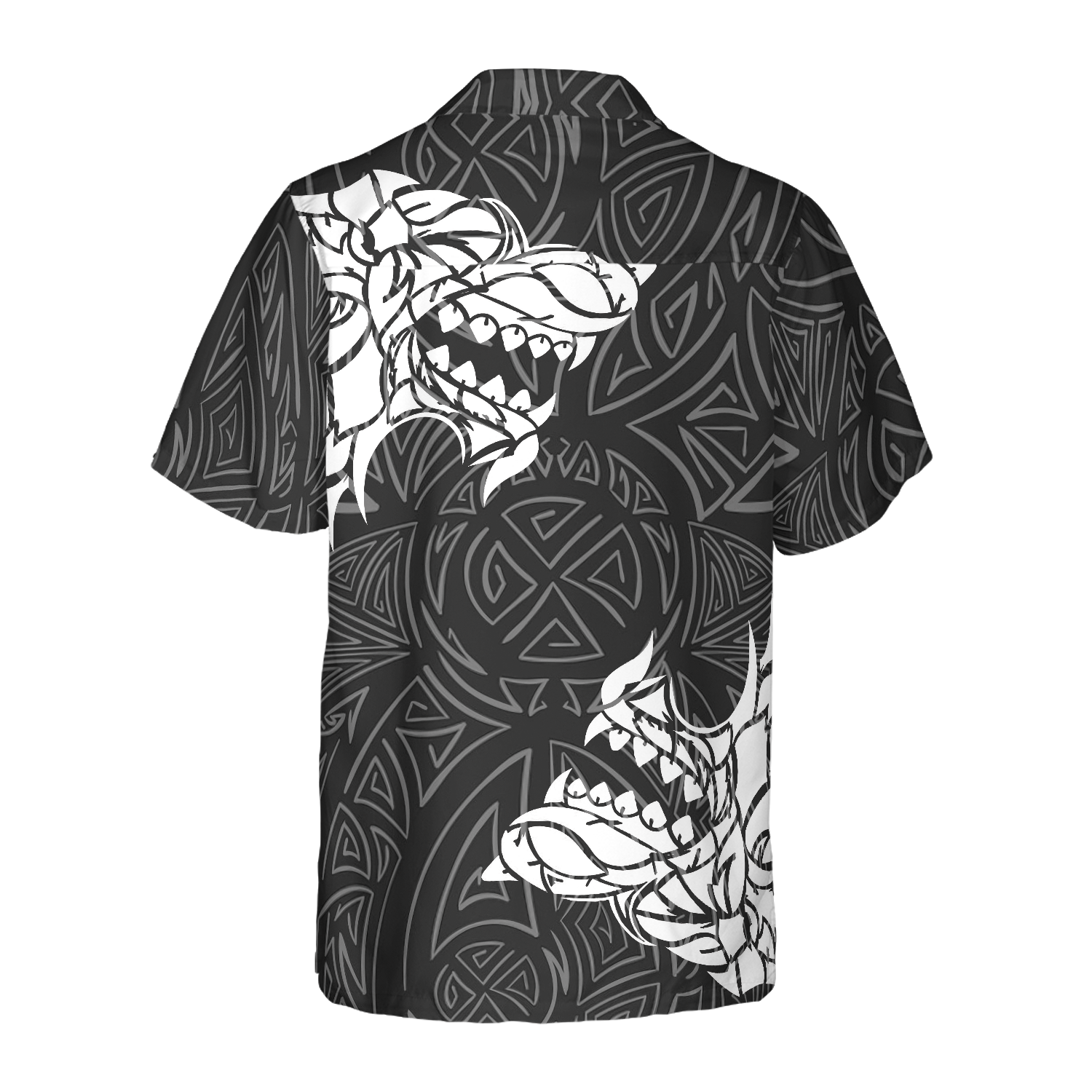 Viking Winter Wolf Rune Hawaiian Shirt