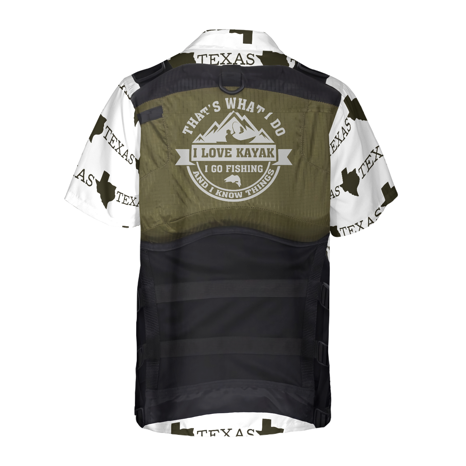 Life Vest Kayak & Fishing Texas Custom Hawaiian Shirt, State Of Texas Logo Shirt, Texas Flag Shirt For Men