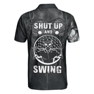 Golf Shut Up Polo Shirt, Scary Skull Golf Shirt Design For Men, Best Halloween Golf Gift For Golfers