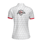 Golf Canada Flag Pin Up Girl Short Sleeve Women Polo Shirt, Canadian Golf Shirt For Ladies
