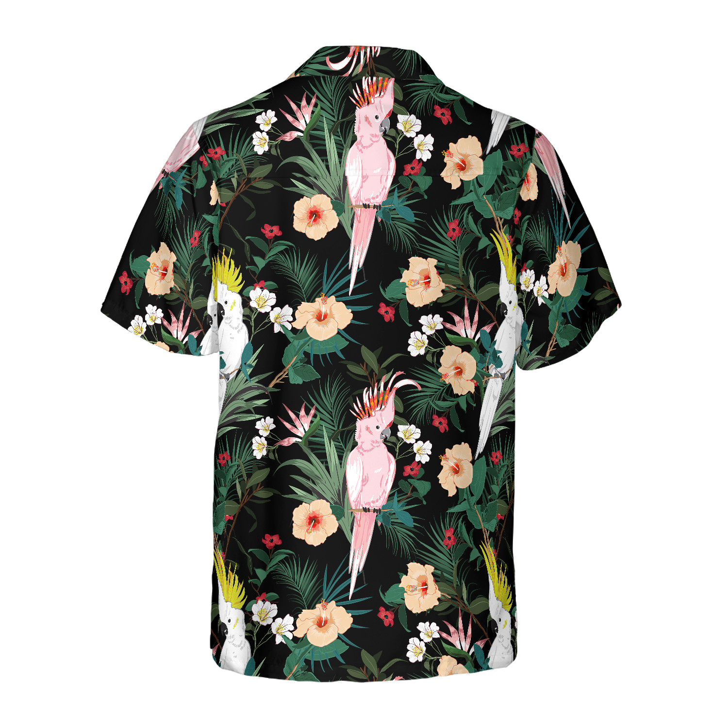 Tropical Floral Parrot Hawaiian Shirt