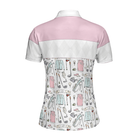 Golf Life In Pink Short Sleeve Women Polo Shirt