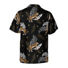 Tiger With Palm Leaves Shirt For Men Hawaiian Shirt
