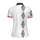 Golf Is My New Religion Golf Short Sleeve Women Polo Shirt, Zebra Argyle Golf Shirt For Ladies, Unique Golf Gift