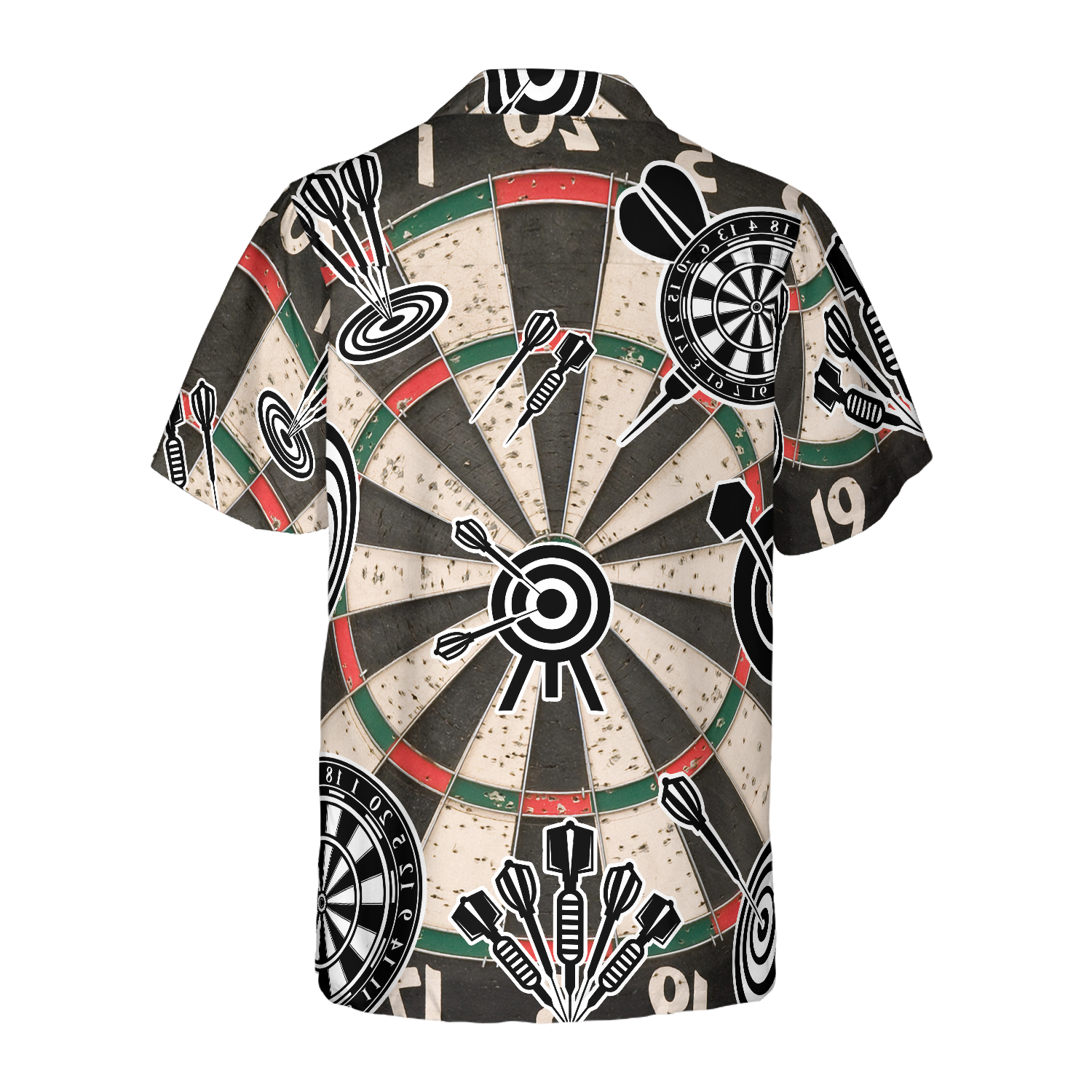 Darts Icon Game Pattern Hawaiian Shirt