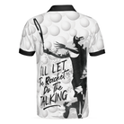 I'll Let The Racket Do The Talking Polo Shirt, Tennis Ball Polo Shirt, Best Tennis Shirt For Men