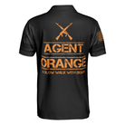Agent Orange Dioxin A Slow Walk With Death Polo Shirt, Black Reaper American Flag Polo Shirt For Men