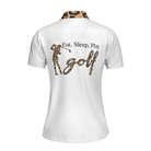 Golf Girl Eat Sleep Play Golf Short Sleeve Women Polo Shirt
