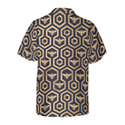 Bee Hive Hexagon Shirt For Men Hawaiian Shirt