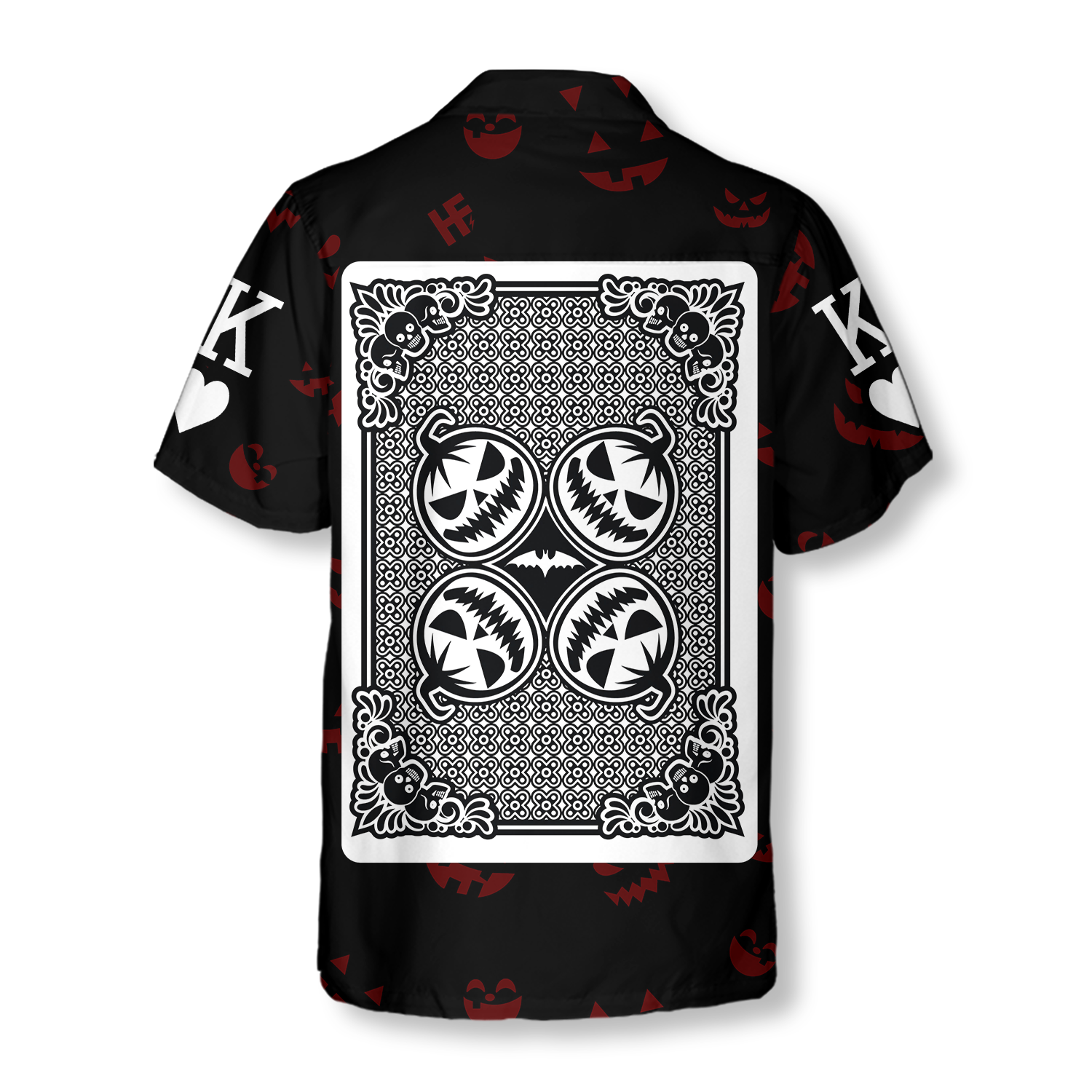 Halloween Pumpkin King Card Hawaiian Shirt
