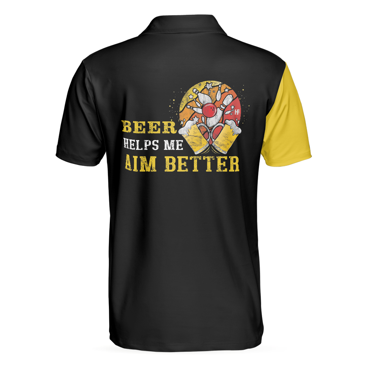 Beer Helps Me Aim Better Polo Shirt, Simple Drinking Golf Polo Shirt Design, Golf Gift Idea For Golfers