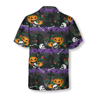 Halloween Pumpkin And Black Cats Hawaiian Shirt