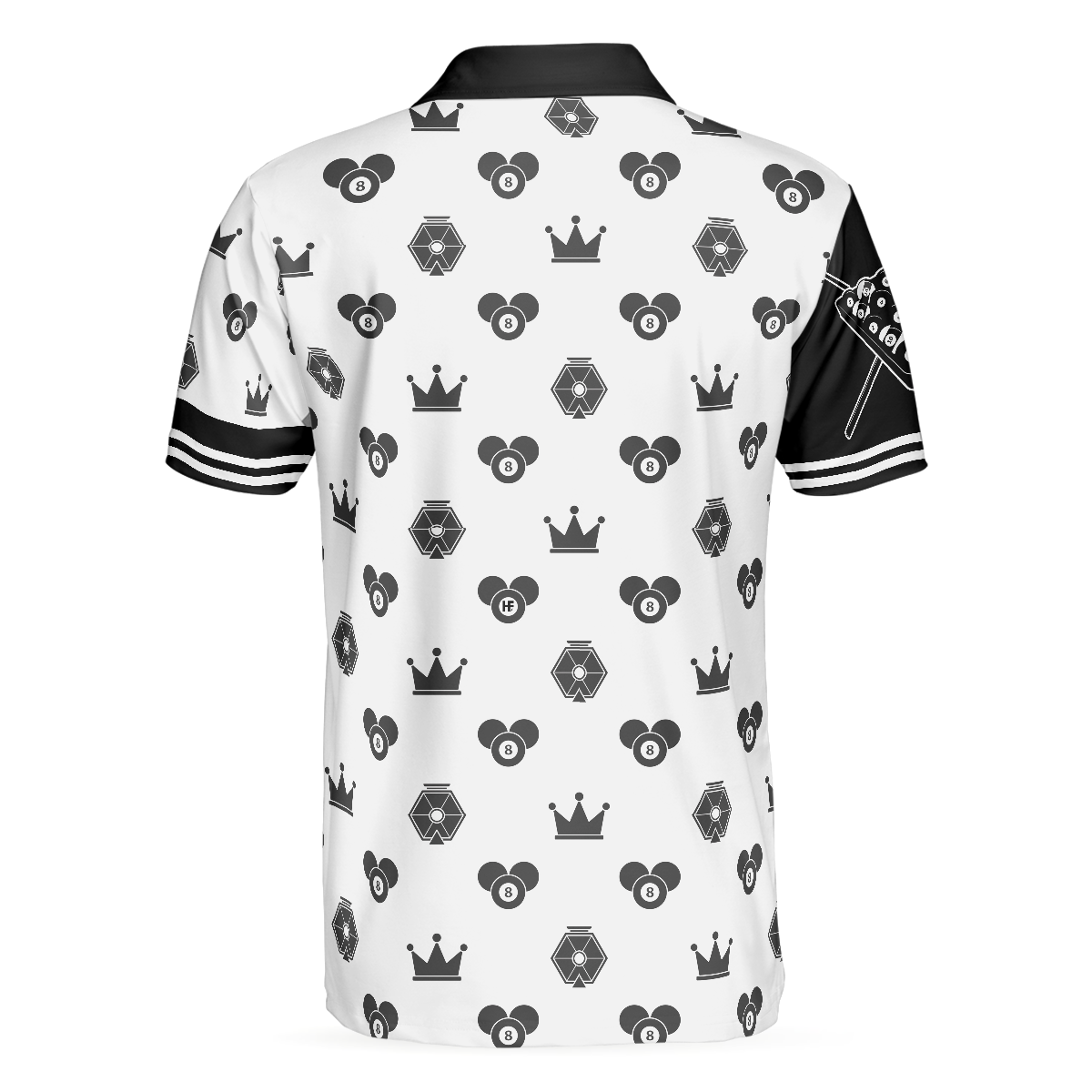 Flame Eight Ball Billiards Polo Shirt, Cute Billiards Shirt Design For Men, Best Gift Idea For Billiards Players