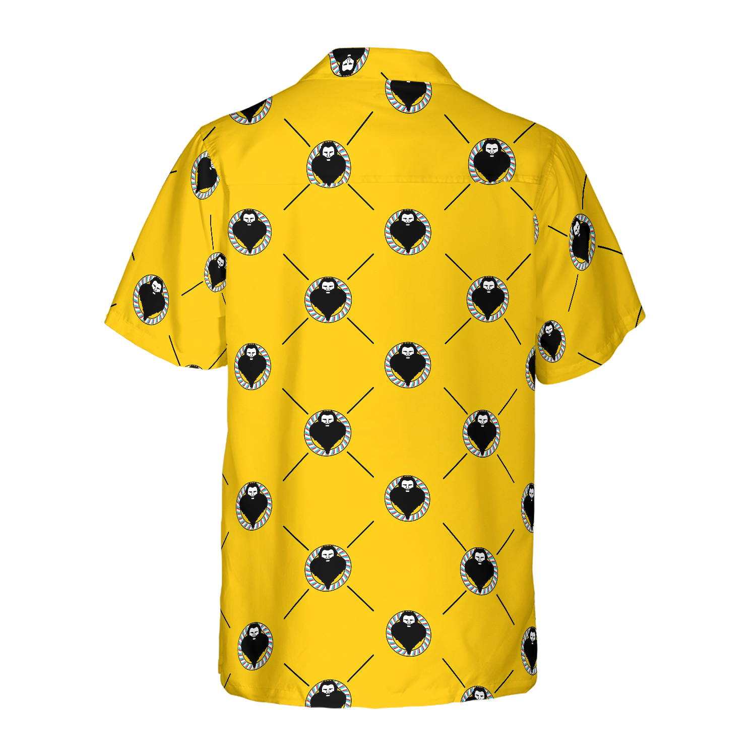 Heart Shaped Beard Barber Shirt For Men Hawaiian Shirt