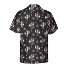 Cactus Plant Black Pattern Hawaiian Shirt