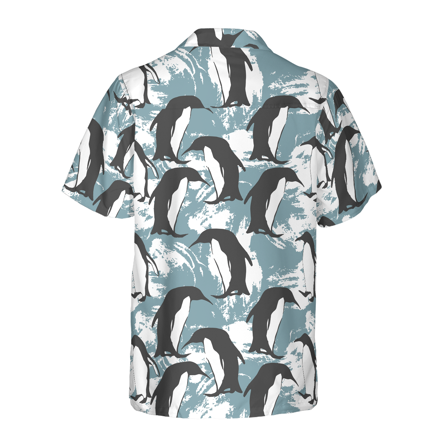 Penguin Seamless Pattern Shirt For Men Hawaiian Shirt