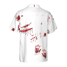 Creepy Ripped Open Rib Cage Organs Hawaiian Shirt