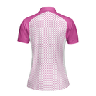 Pink Golf Balls Seamless Pattern Short Sleeve Women Polo Shirt