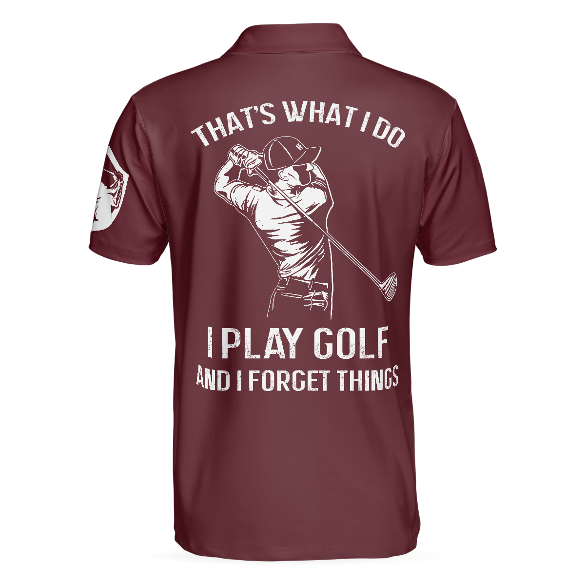 Golf That's What I Do Polo Shirt, Red Golfing Shirt Design With Sayings, Best Golf Gift Idea For Male Golfers - Hyperfavor